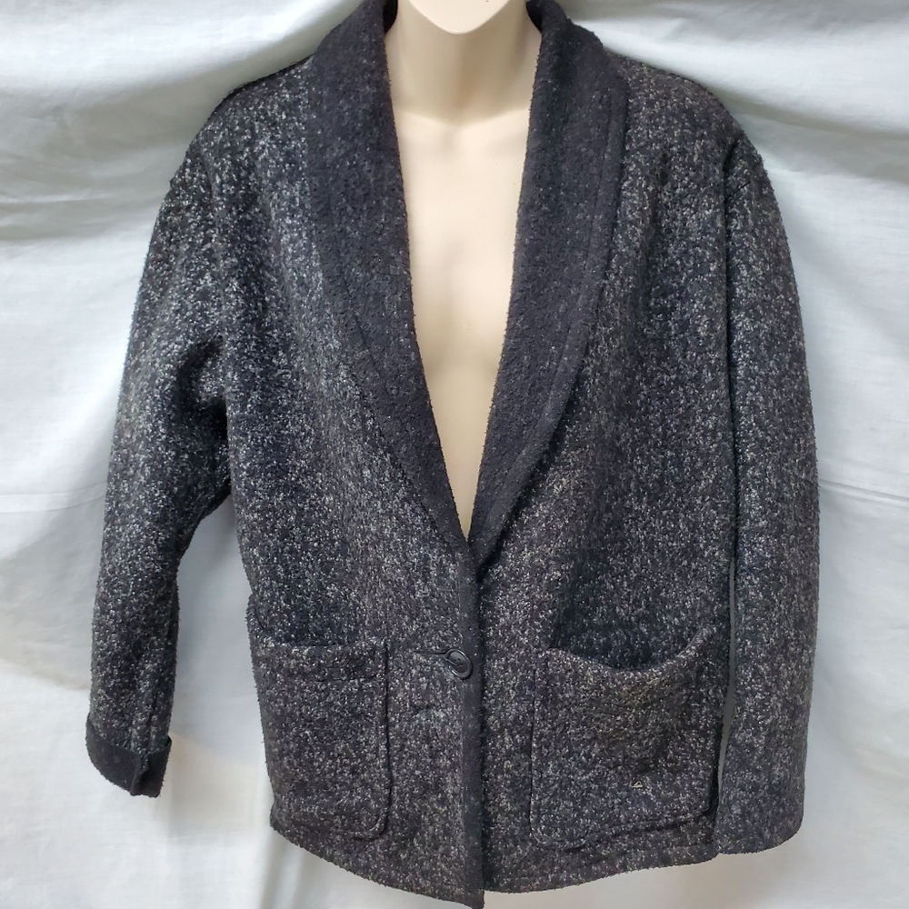 Vintage Malden Polar Fleece  Sweater Jacket Junior Connection